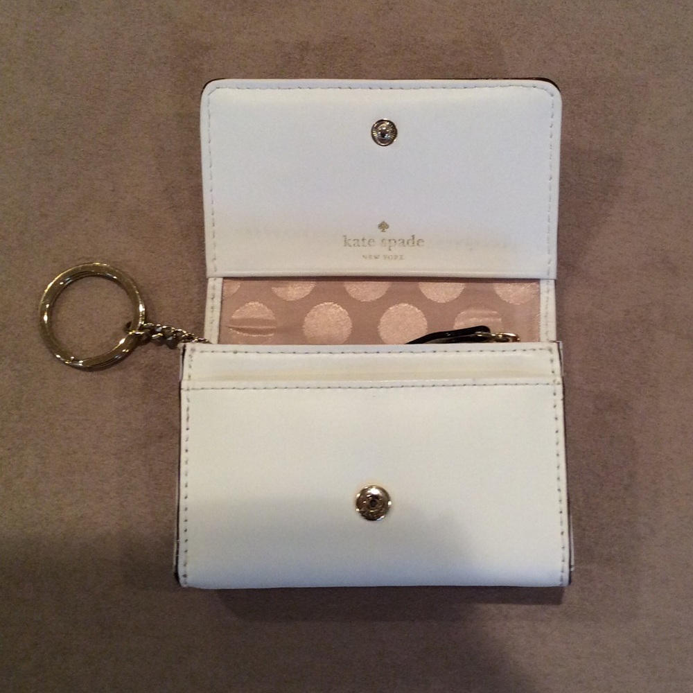 Kate Spade Leather Compact Bow Adornment Wallet - Picture 6 of 6
